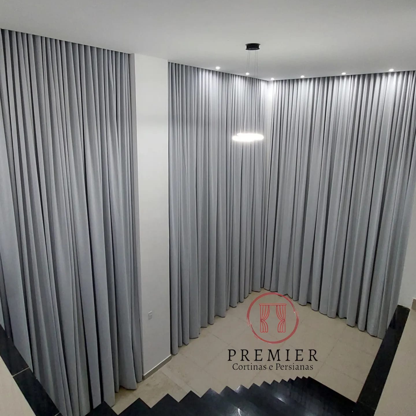 foto de ambiente com instalação feita pela Premier Cortinas