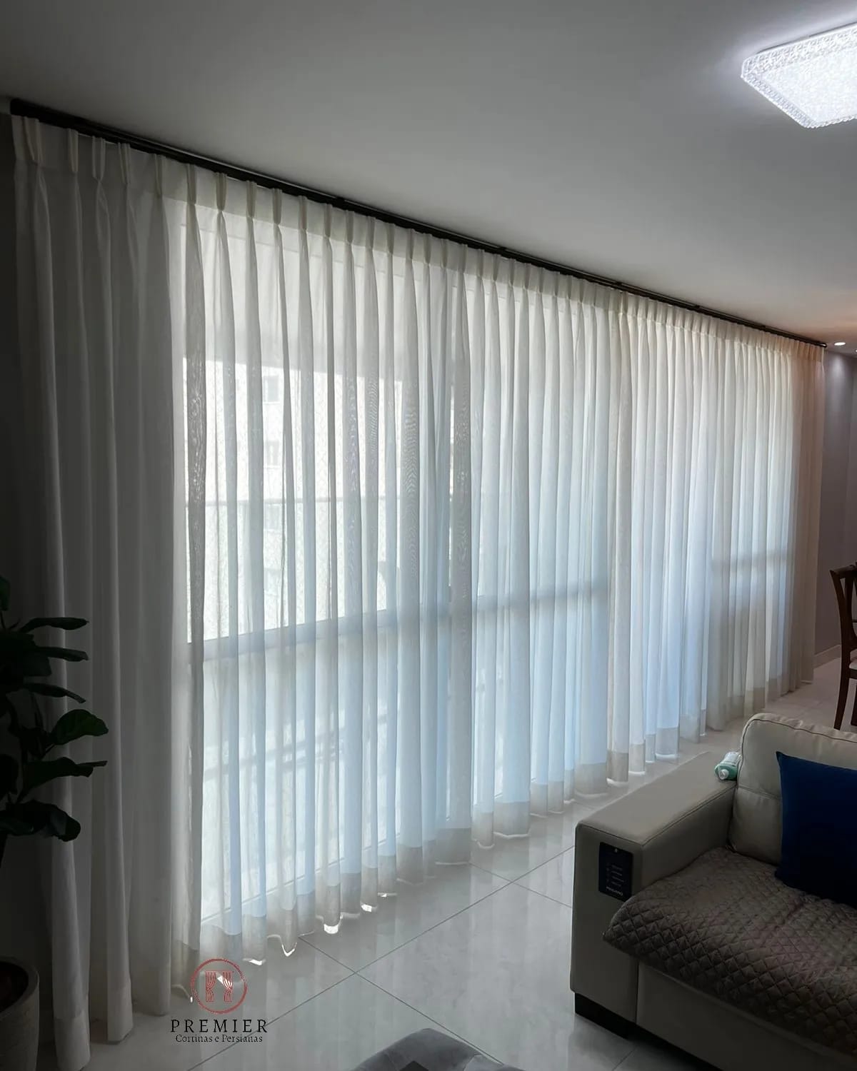 foto de ambiente com instalação feita pela Premier Cortinas