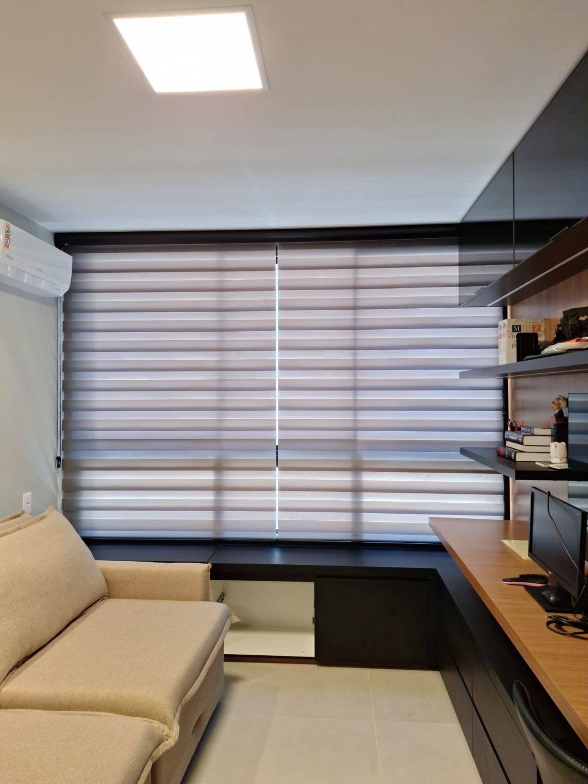 foto de ambiente com instalação feita pela Premier Cortinas